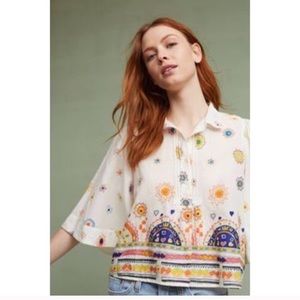 Anthropologie Mauve blouse